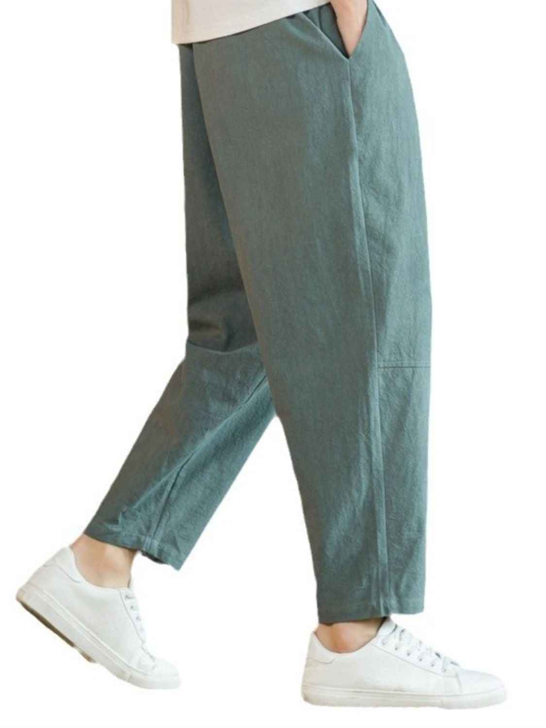 Plus Size Drawstring Pants with Pockets - Damned Threads